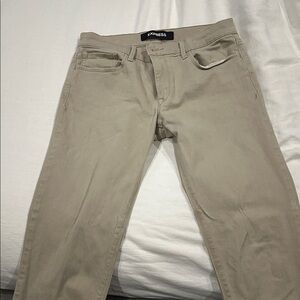 Express Beige Casual Trousers